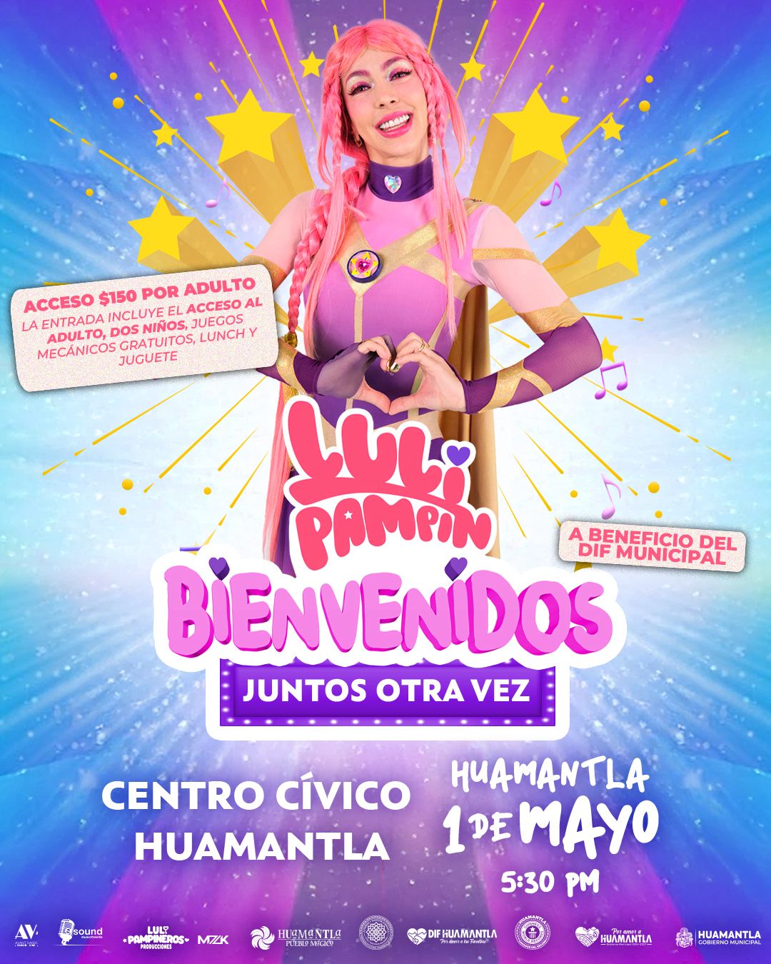 Luli Pampín llega a Huamantla para celebrar el Día del Niño con causa social